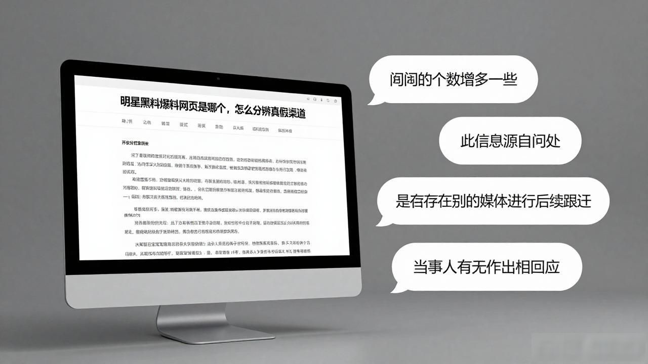 明星黑料爆料网页是哪个,怎么分辨真假渠道